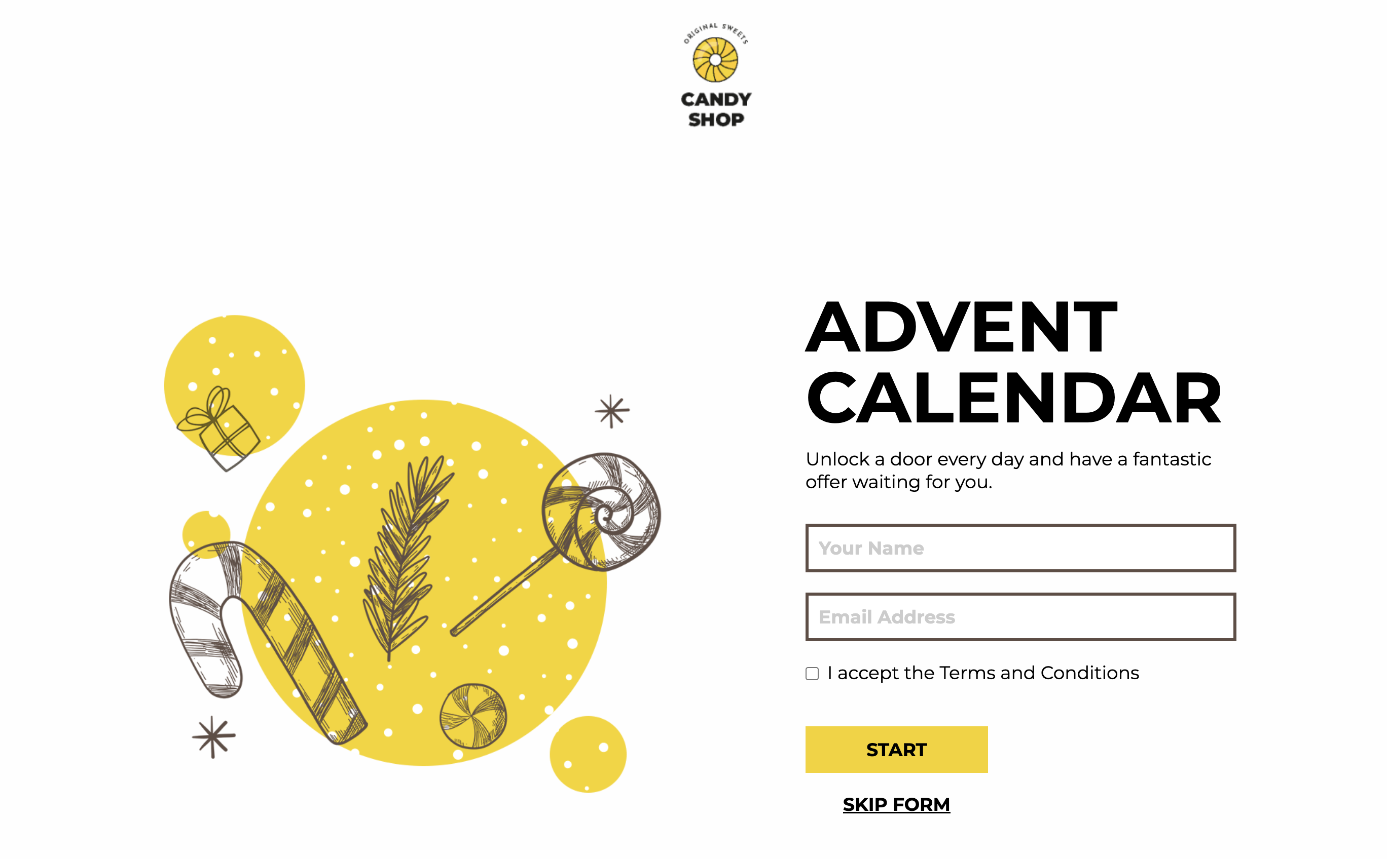 Advent Calendar w. Daily Promotions